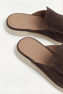 catalog-src:73fe6c277aa9 Brown Suède Yacht Mule