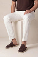 catalog-src:a578123eb648 Brown Suède Yacht Mule
